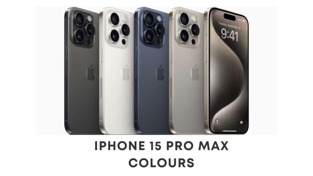 Iphone 15 pro max colours